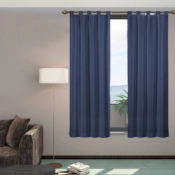 Eider & Ivory™ Honiton Cotton Room Darkening Curtain Pair Wayfair